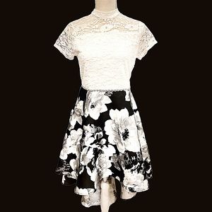 Girls Speechless plus size 16 1/2 floral and lace dress